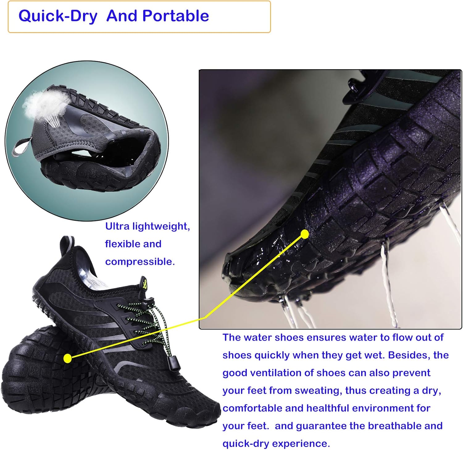 Thumbnail 6 de ziitop Quick-Dry Water Shoes for Men & Women (Barefoot-Style, Non-Slip)