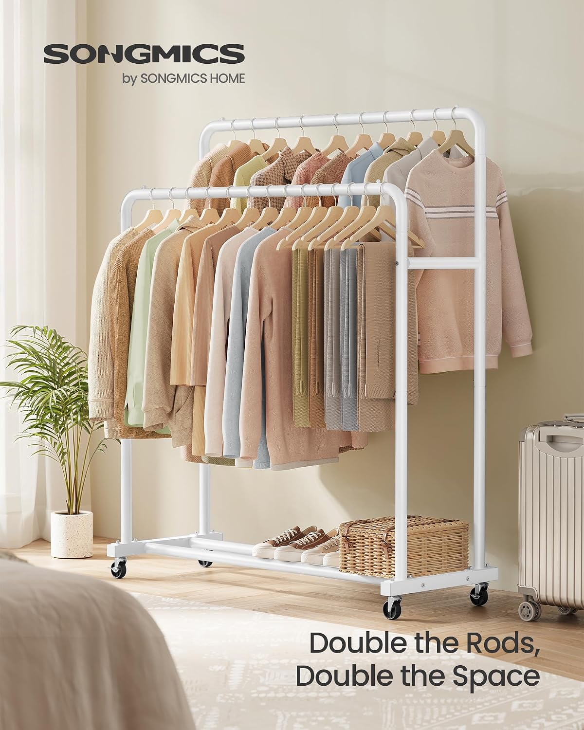 Thumbnail 1 de SONGMICS HSR017WG01 clothes rack 90 kg