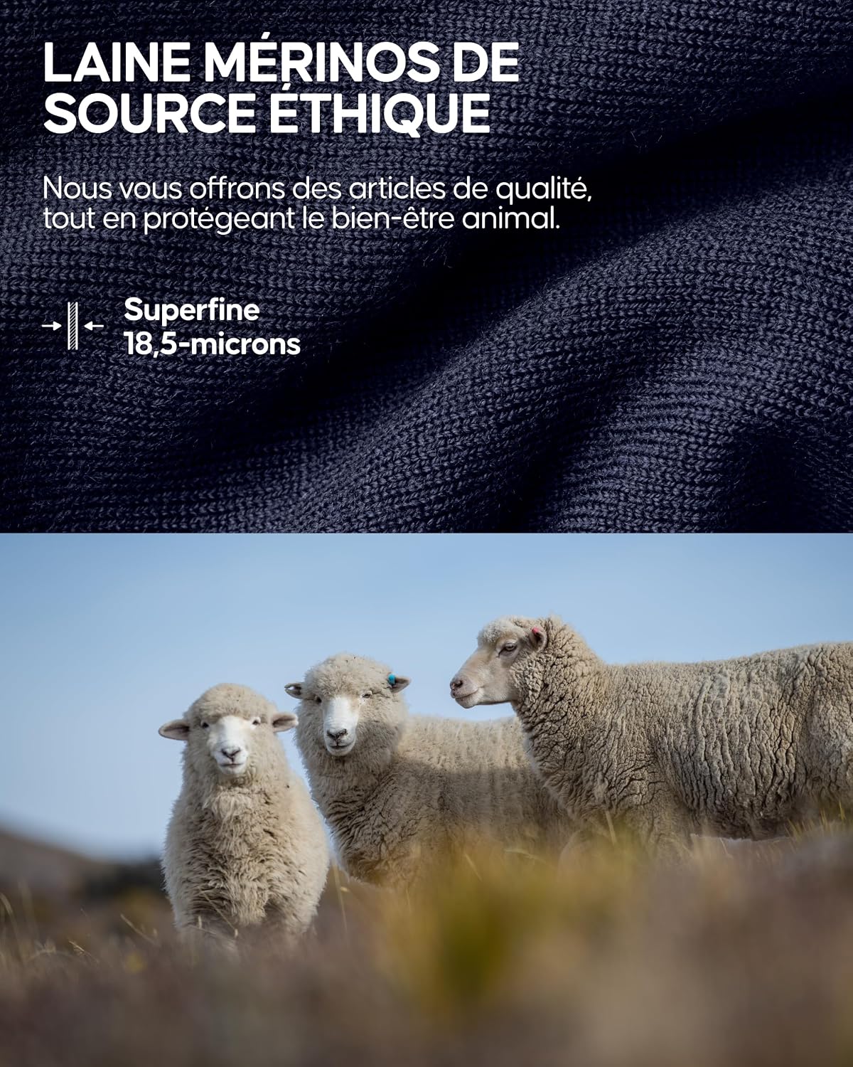 Thumbnail 4 de DANISH ENDURANCE Bonnet laine mérinos 180 g/m²