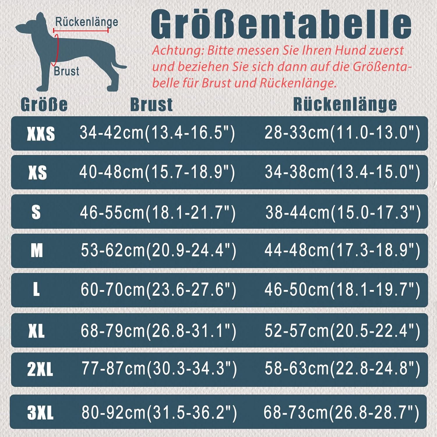 Detalle de Axcimond Hundebody nach OP mit Leckschutz Grau, Größe XL – Einteiler mit Klettverschluss