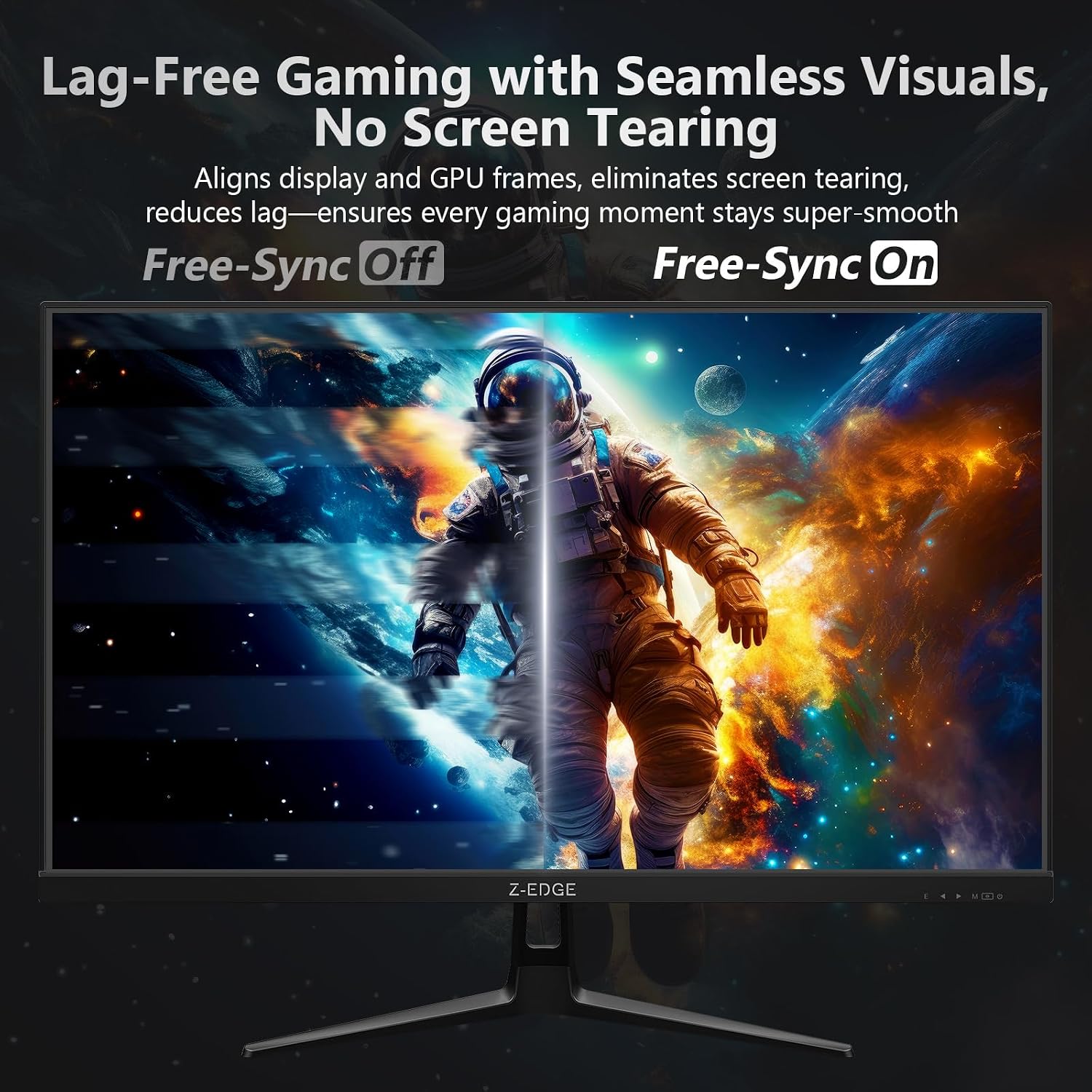 Thumbnail 4 de Z Z-Edge 27 Zoll QHD Gaming-Monitor (180 Hz, Fast IPS, 1 ms) – 2560×1440, HDR10, FreeSync
