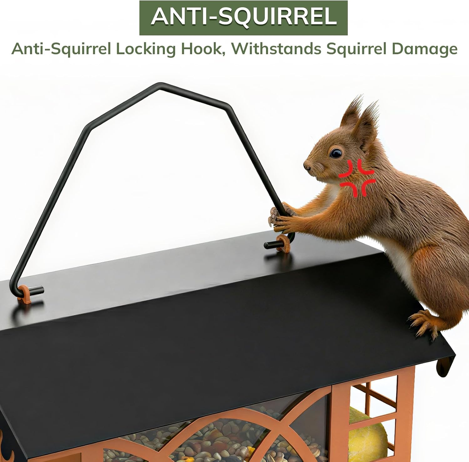 Detalle 1 de Metal Bird Feeder 3.5 lb Capacity