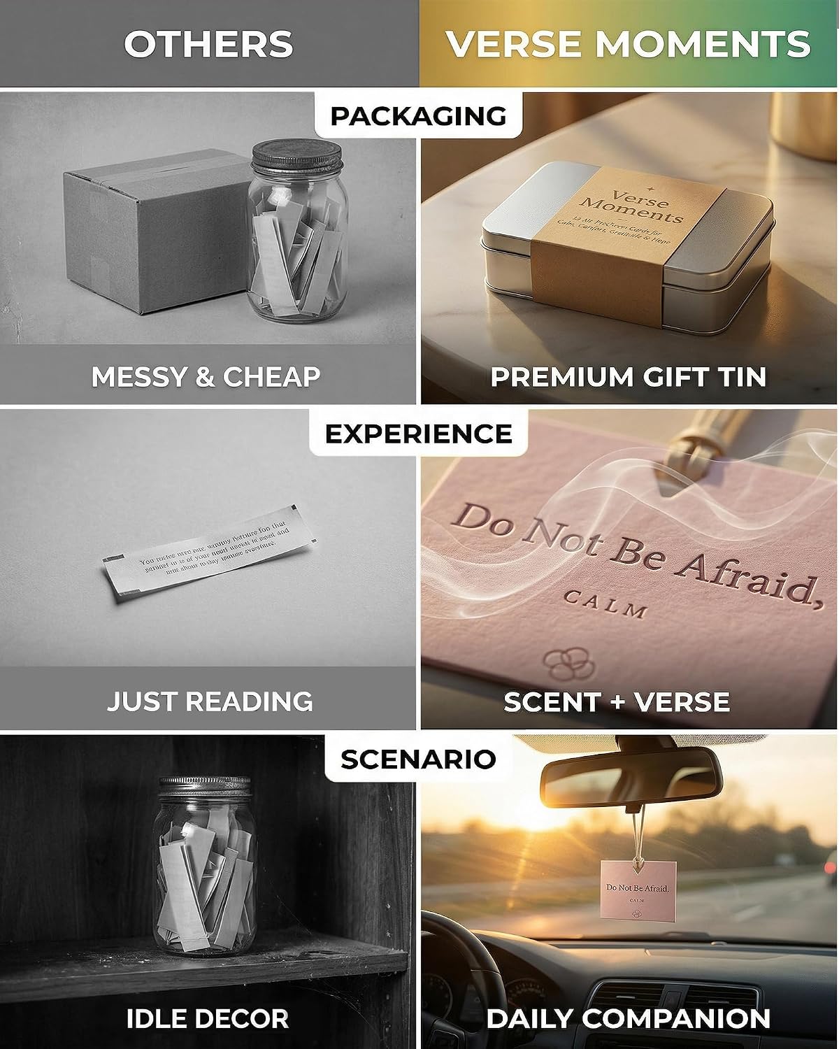 Thumbnail 2 de Christian Gifts for Women Easter Basket Car Air Freshener Set (12) with Bible Verse Scripture Cards