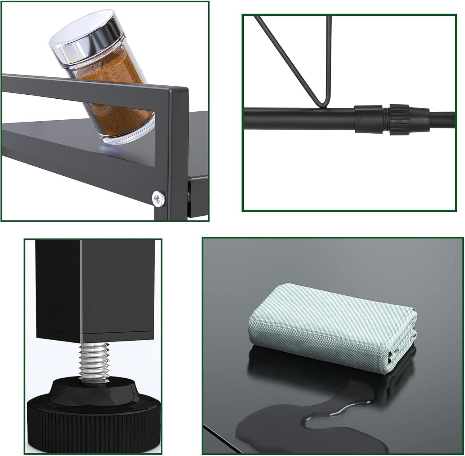 Thumbnail 4 de YunNasi Soporte extensible para microondas 40–63 cm