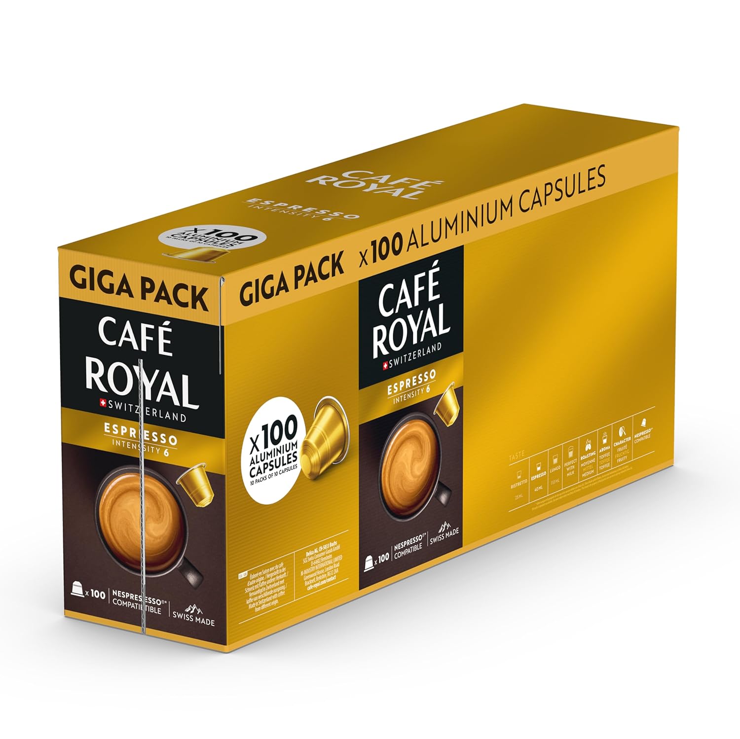 Thumbnail 6 de Café Royal Lungo Promo Packung – Nespresso-kompatible Kaffeekapseln, 100 Kapseln, 100% Arabica