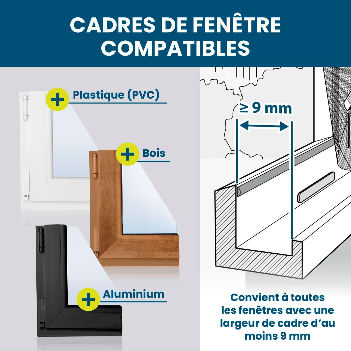 Thumbnail 4 de Hoberg moustiquaire fenêtre 150 x 130 cm
