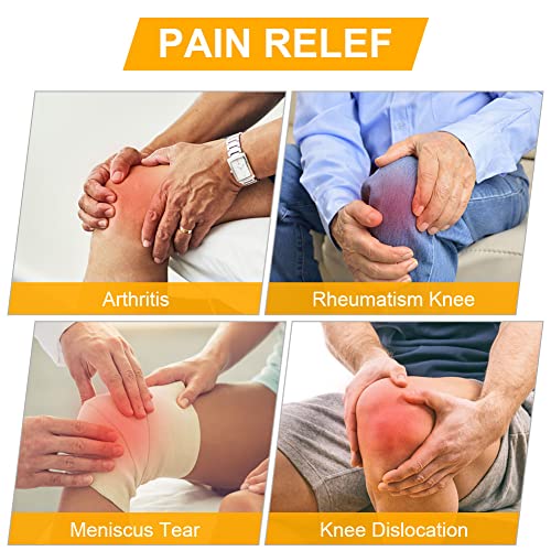 Detalle de ACWOO Tutore Ginocchio Open-Patella con Stabilizzatori Laterali – Ginocchiera Ortopedica in Neoprene, Regolabile per Sport