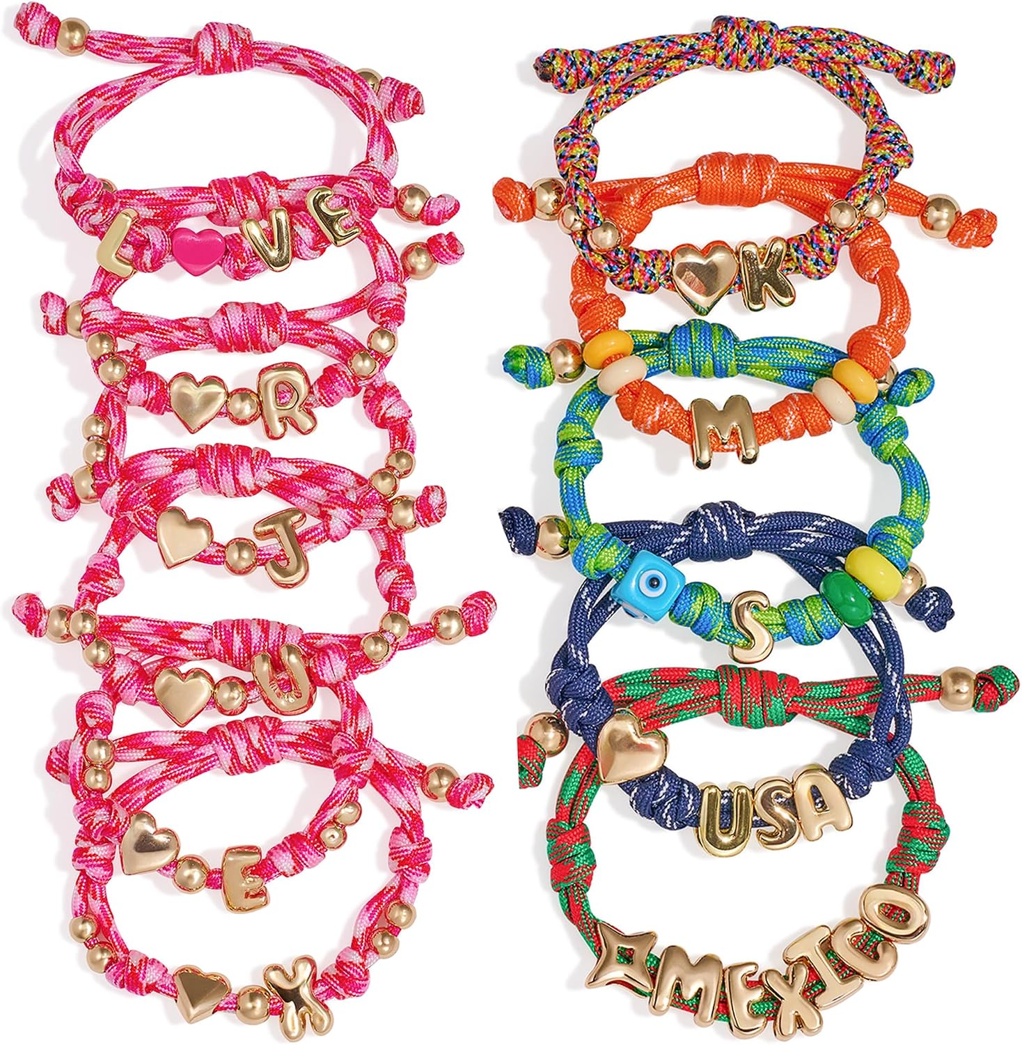 Detalle de RepaTime ML004A Bracelet Making Kit with Alphabet and Pony Beads