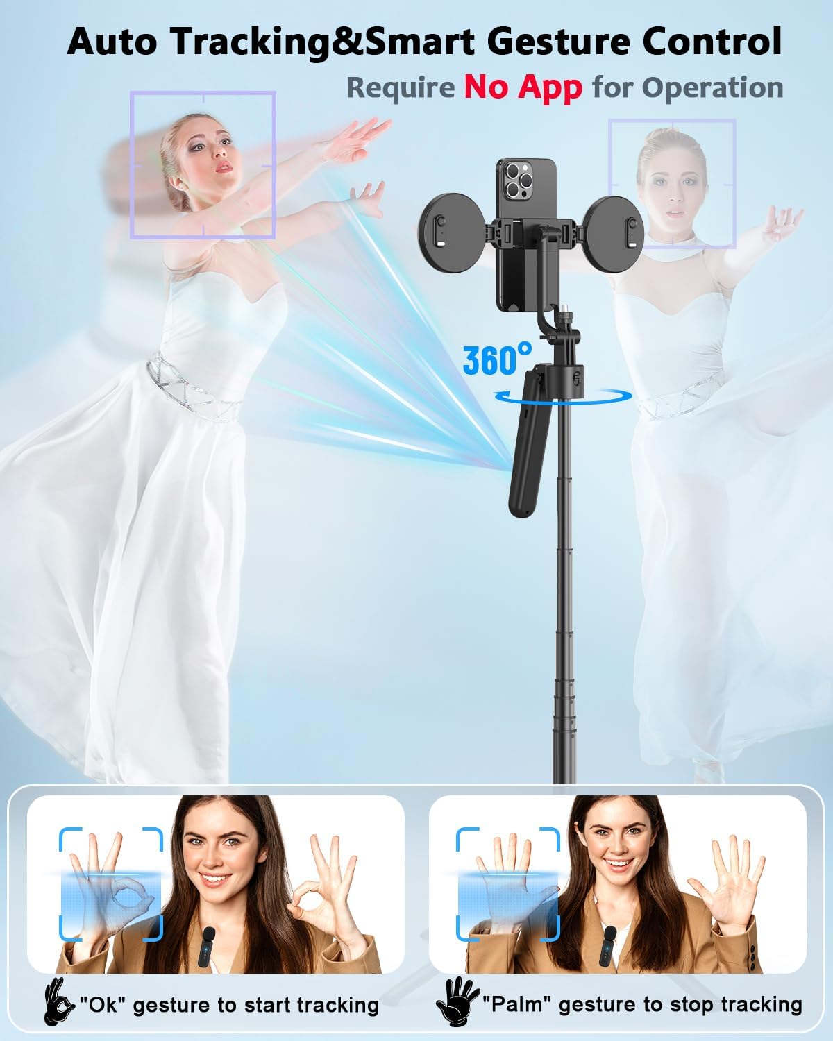 Thumbnail 1 de Vlogging Kit 63” Auto Face Tracking