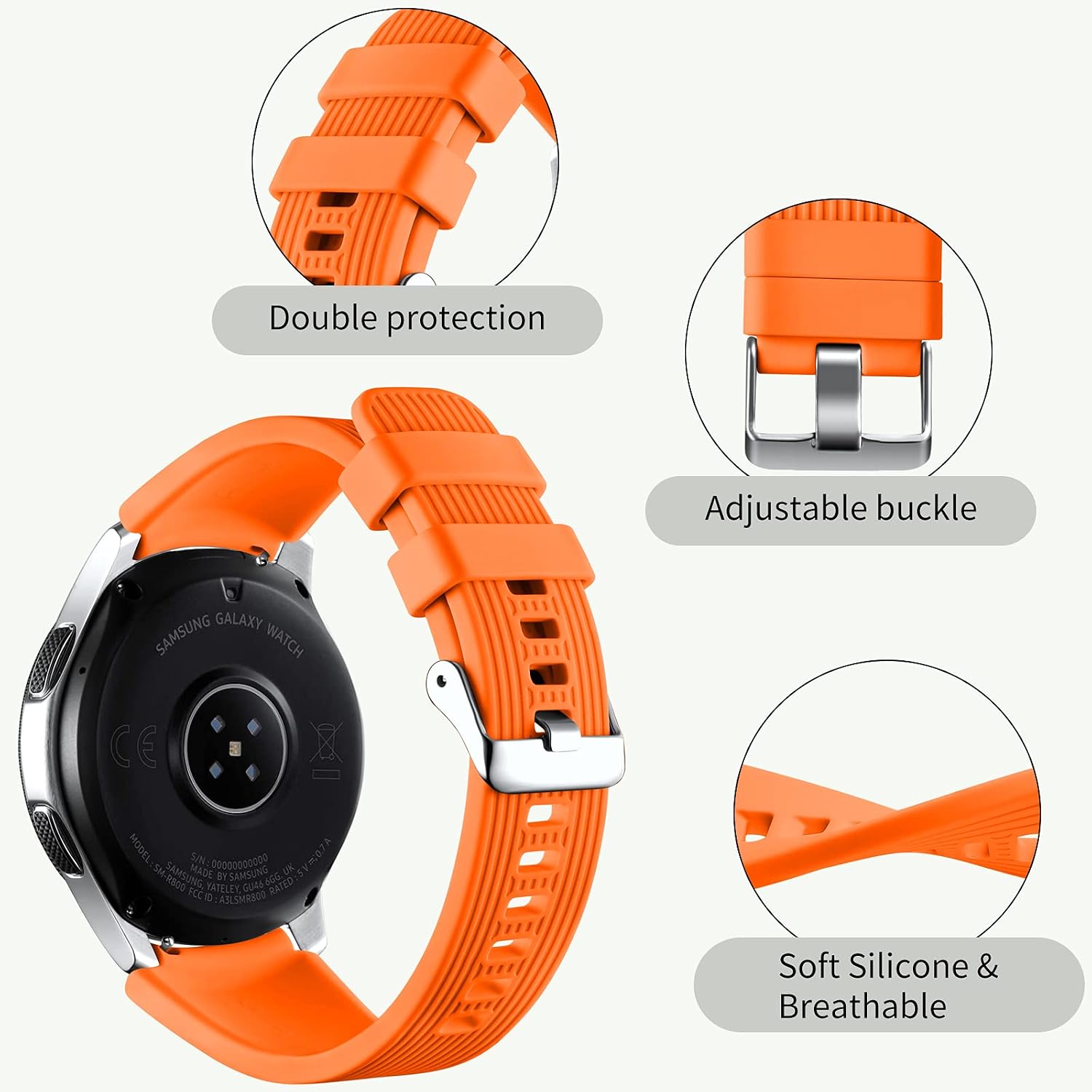 Detalle 2 de Mastten 22mm Silicone Strap 22mm