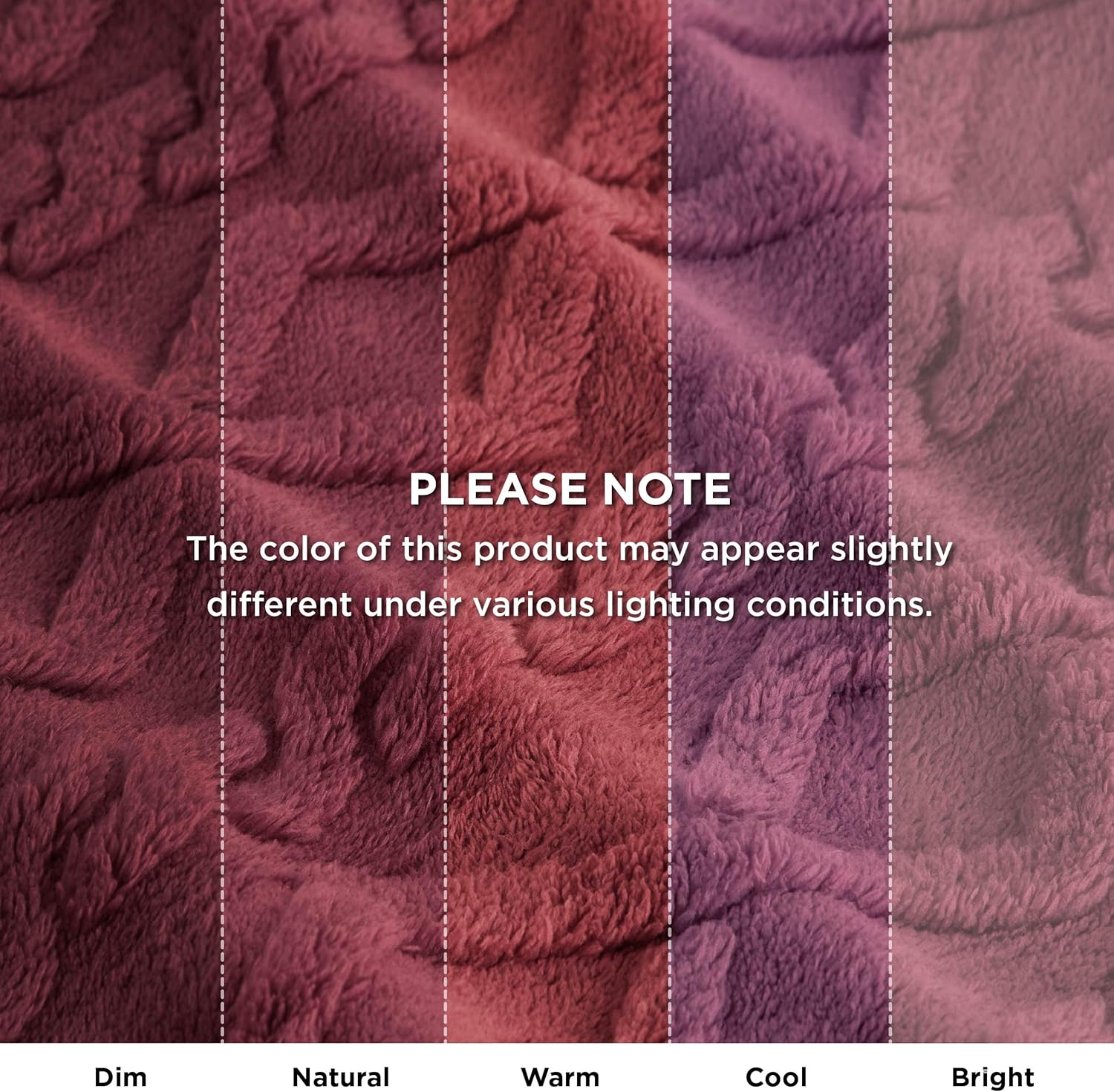Thumbnail 4 de Bedsure Sherpa Fleece Throw Blanket (Red) – Reversible 220GSM & 250GSM, Single 130x150cm