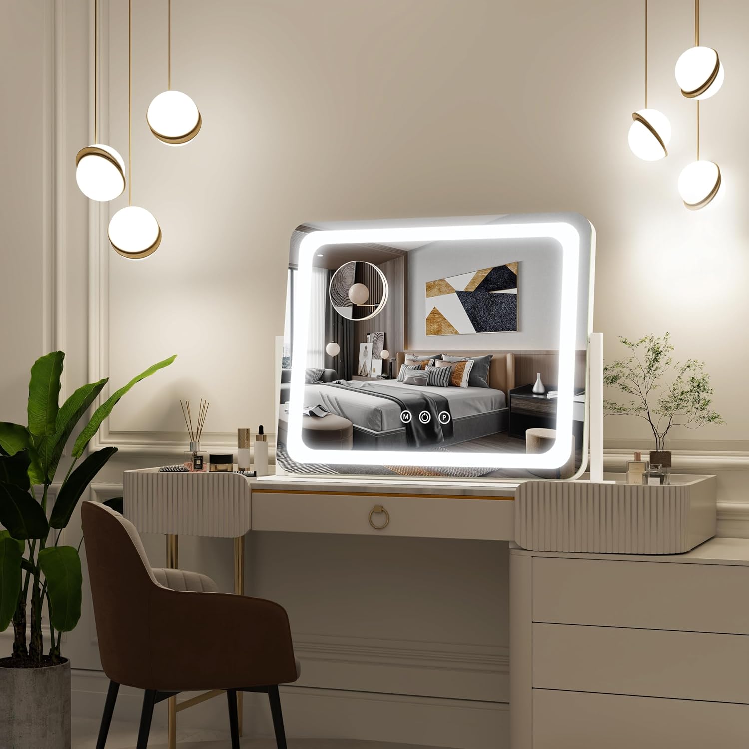 Thumbnail 4 de FENNIO Vanity Mirror 22x17 in with lights
