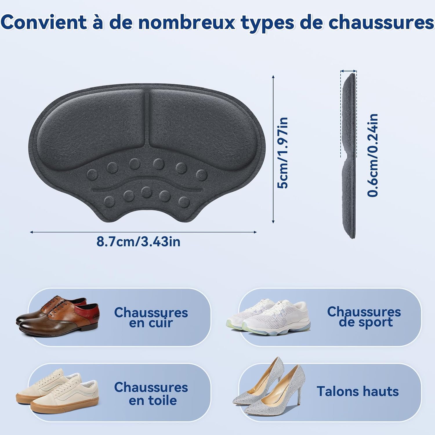 Thumbnail 4 de AnjoCare Coussinets de Talon 3 paires