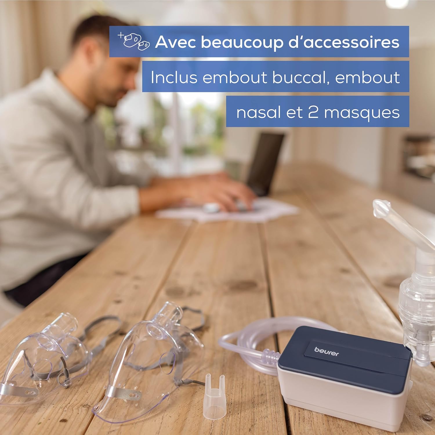 Thumbnail 4 de Beurer IH 15 inhalateur compact pour nébulisation