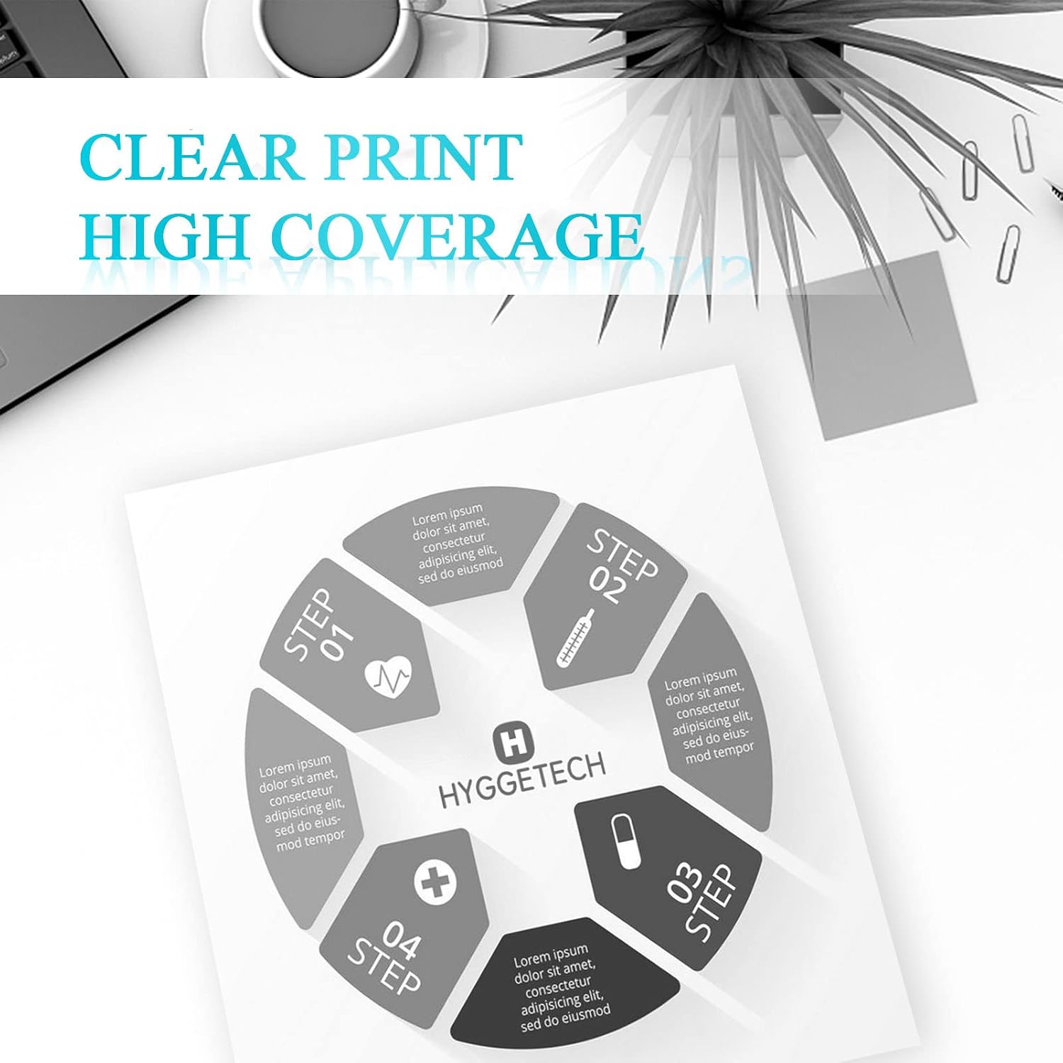Detalle de Hyggetech 59A CF259A Toner con chip compatibile HP 59A CF259A per LaserJet Pro M428/M404/M304