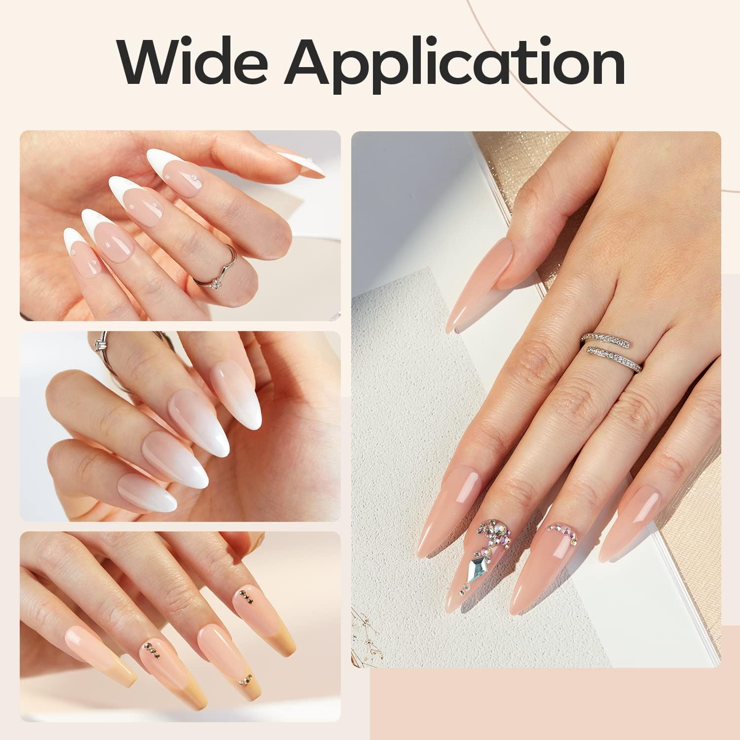 Detalle 1 de modelones Gel Constructor UñAs 8-in-ONE buildergel voor sterke nagels, beige, 15 ml