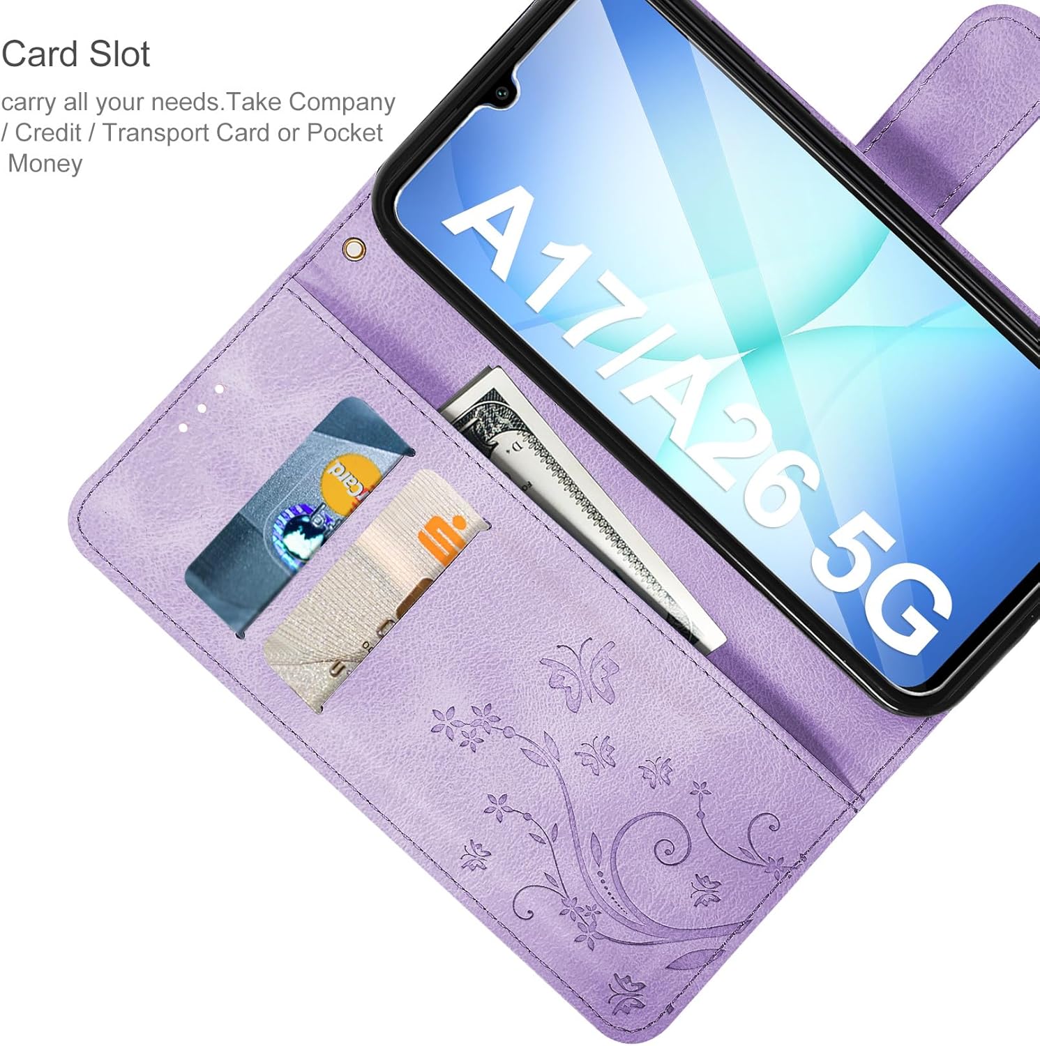 Thumbnail 1 de AROYI Lederhülle für Samsung Galaxy A17 5G / A26 5G – Flip Wallet mit Schutzfolie & Kartenfächern