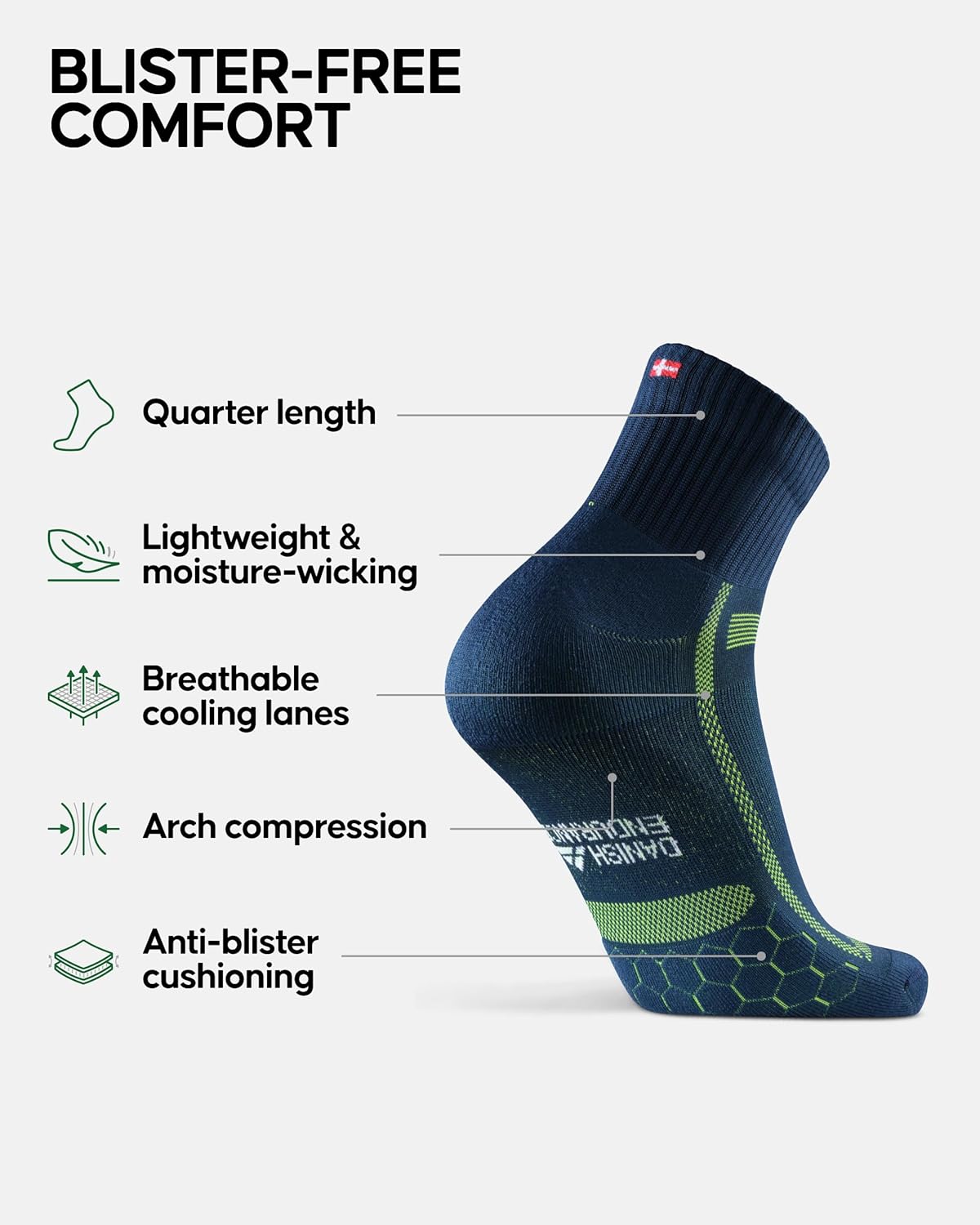 Thumbnail 1 de Danish Endurance Performance Running Socks