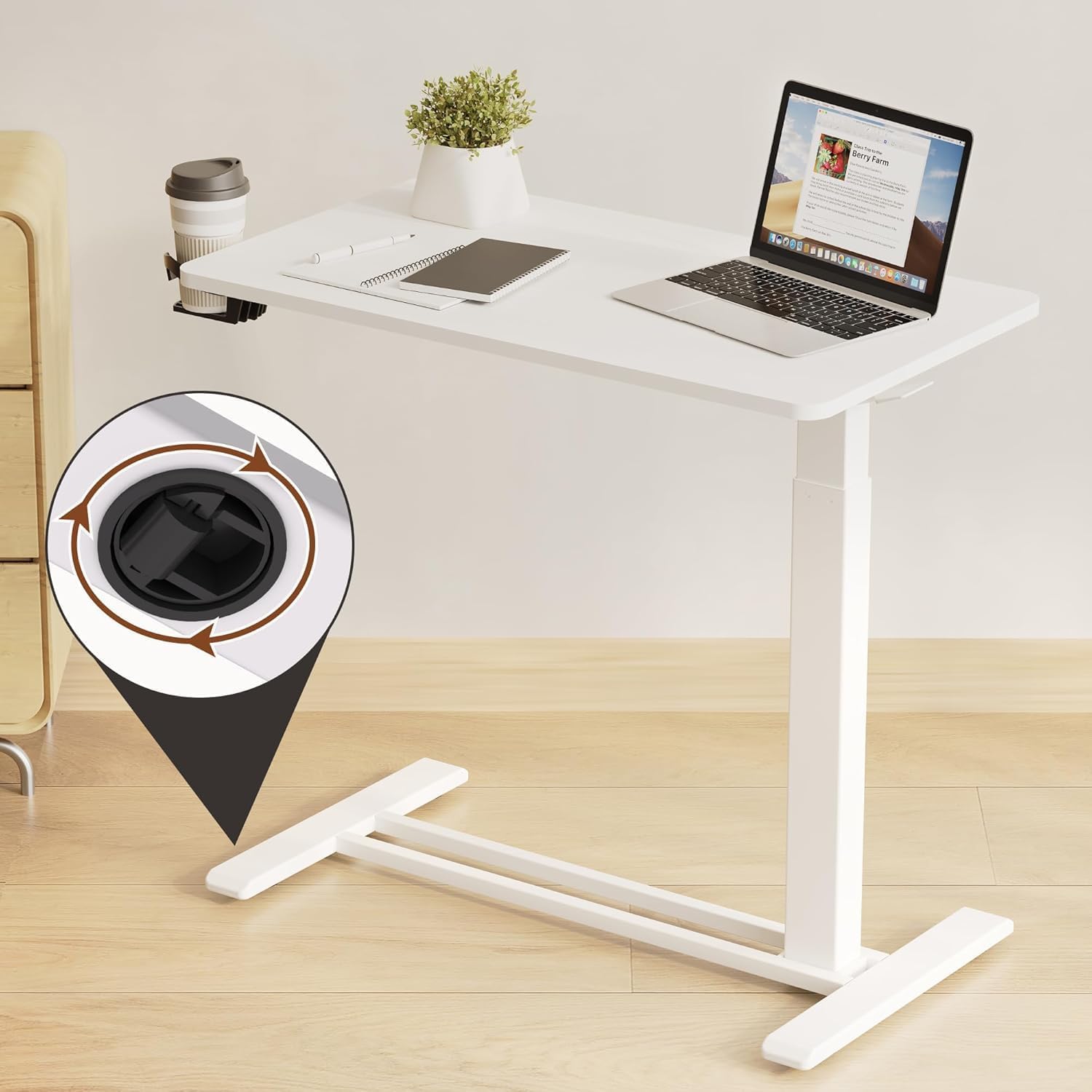 Detalle 1 de FLEXISPOT Mobile Standing Desk 27.6-inch