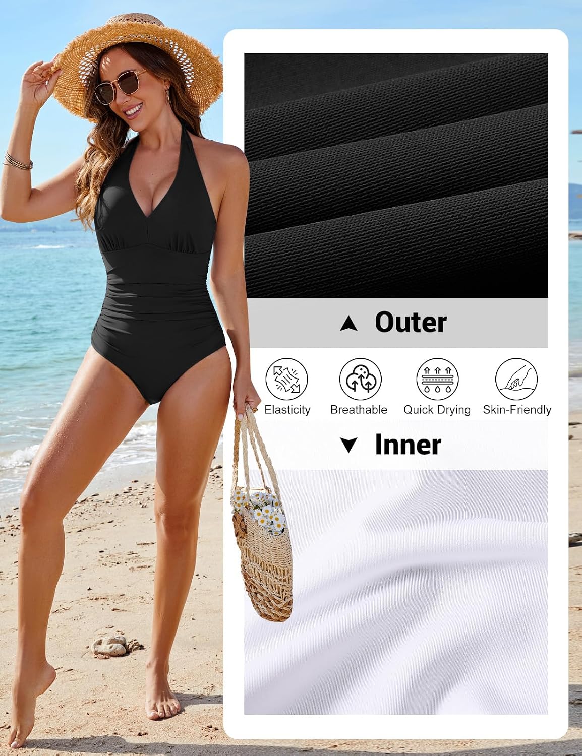Detalle 1 de CMTOP costume intero donna con controllo pancia