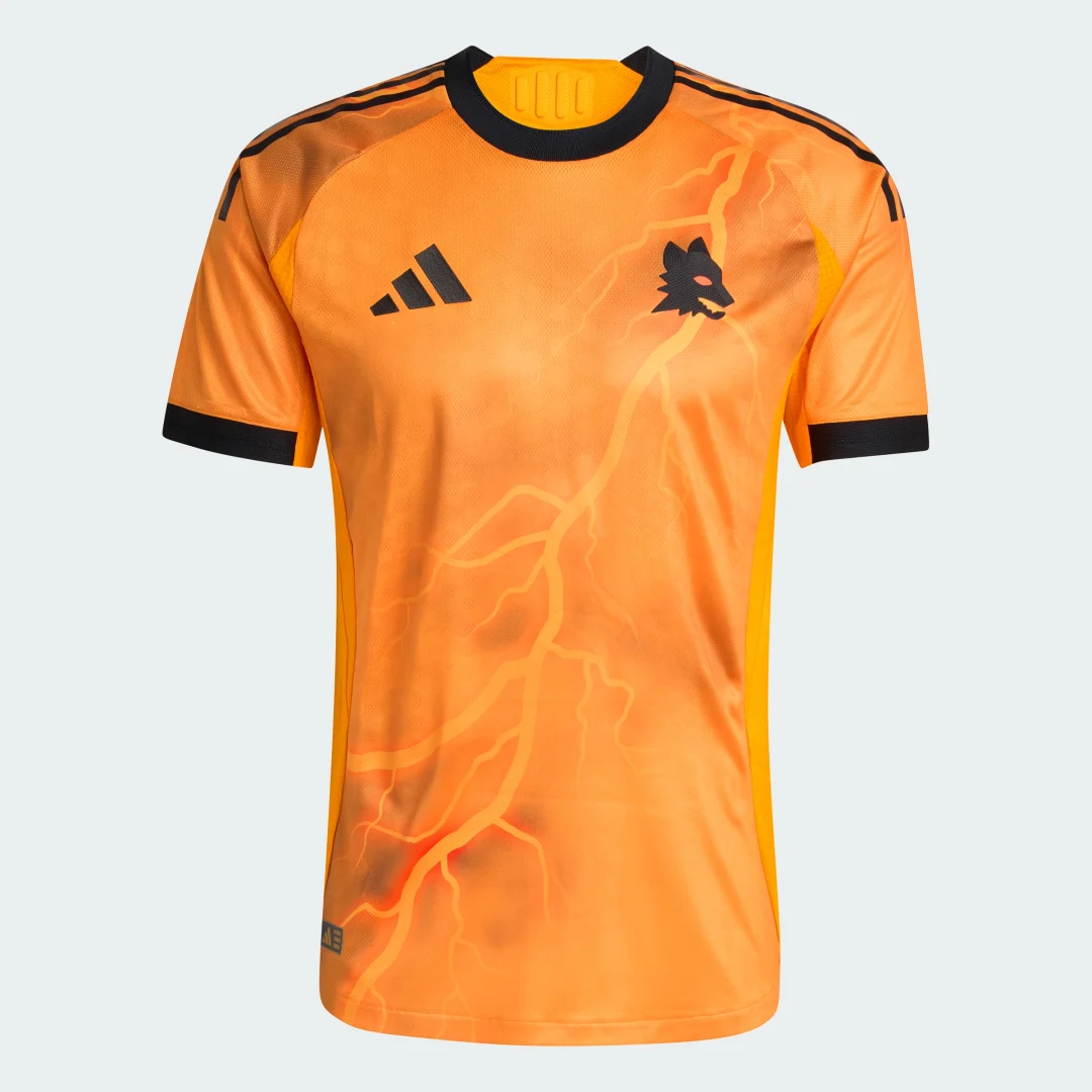 Detalle de Camiseta segunda equipación AS Roma 25/26 Oficial de Adidas