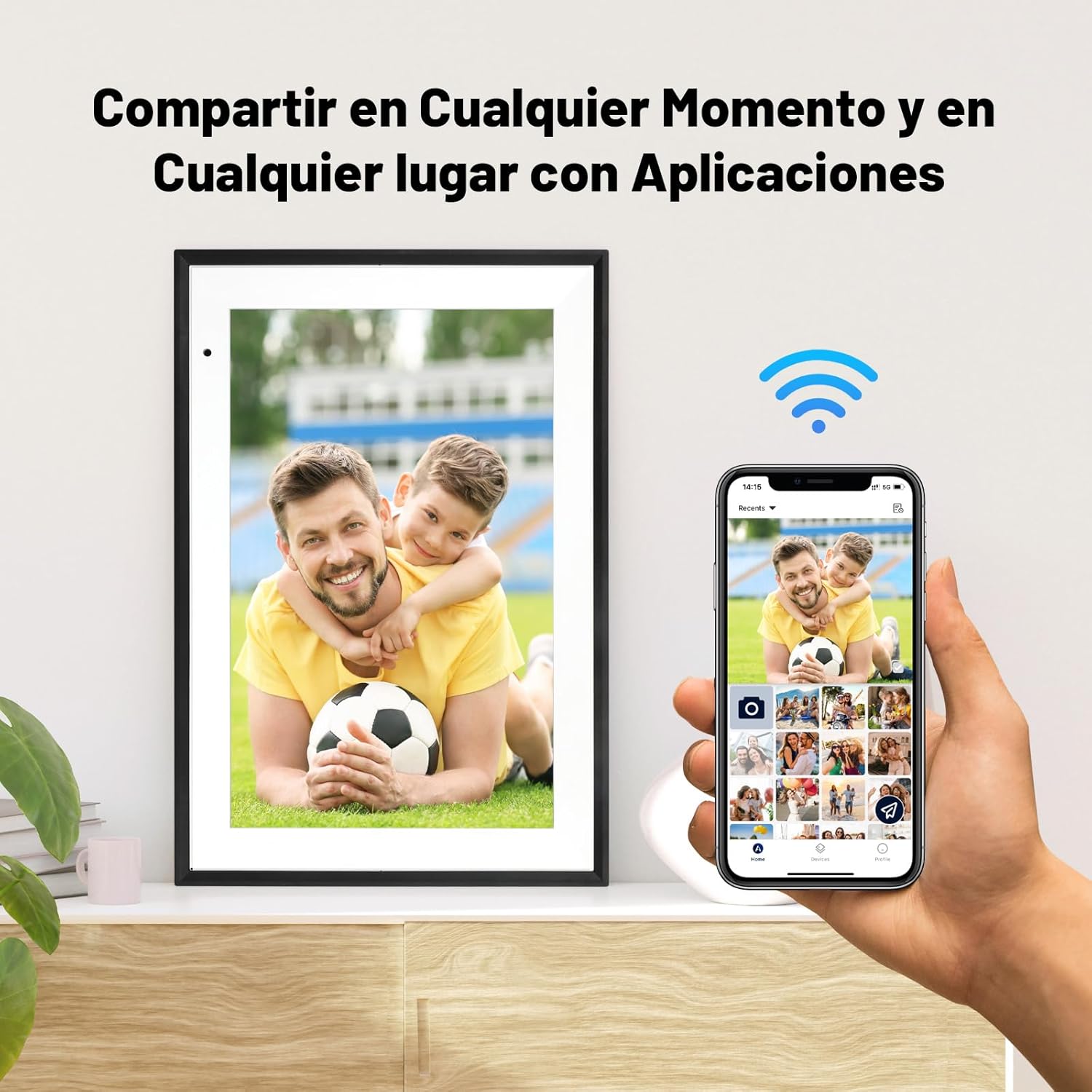 Thumbnail 6 de AEEZO 10,1 Zoll Digitaler Bilderrahmen 32GB