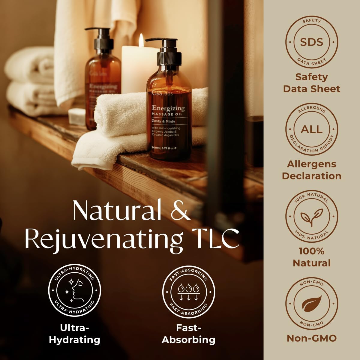 Thumbnail 5 de Gya Labs Energizing Massage Oil 200 ml