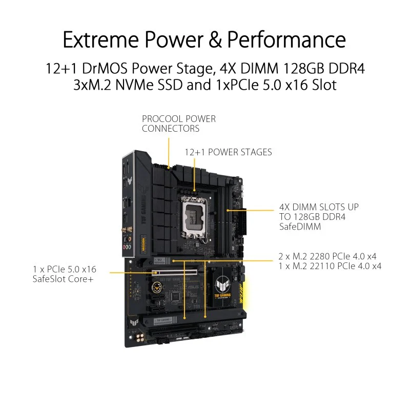 Thumbnail 1 de ASUS TUF GAMING B760 PLUS WIFI D4