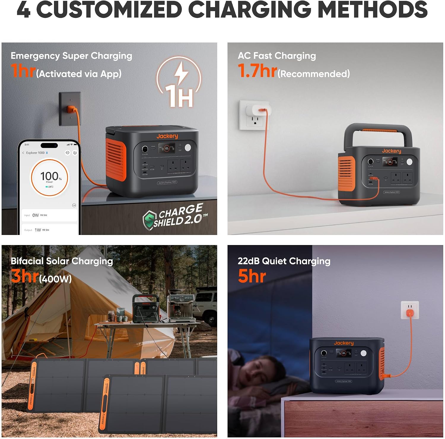 Thumbnail 2 de Jackery Explorer 1000 v2 Portable Power Station (1500W, 1070Wh) with LiFePO4 Battery