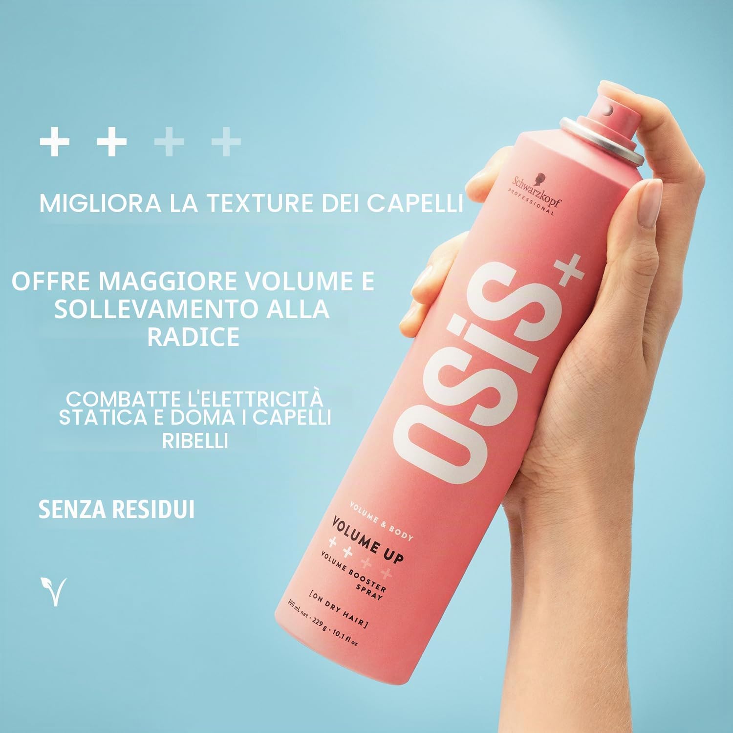 Detalle de Schwarzkopf Professional OSiS Volume Up – Spray Volumizzante Antistatico da 300 ml