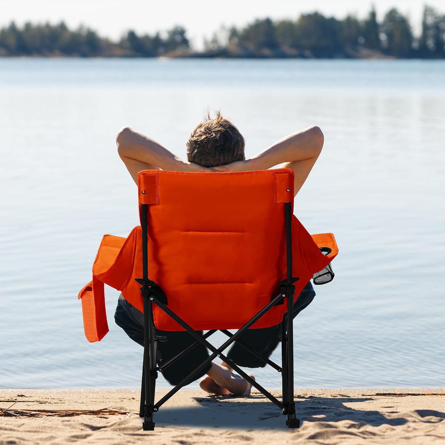 Detalle 2 de Unisakey Rocking Camping Chair, 300-lb Capacity