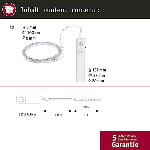 Detalle 2 de Paulmann 78899 Tira LED 1 m, 2 W, 3000 K