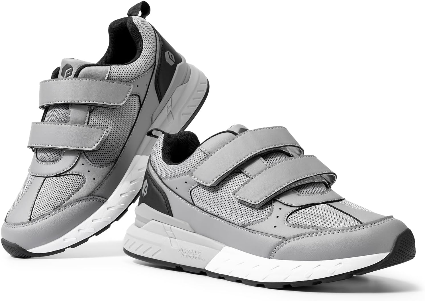 Thumbnail 6 de FitVille Rebound Core V8 extra brede wandelschoenen met klittenband voor heren