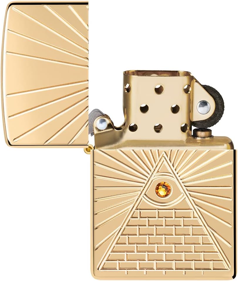 Thumbnail 5 de Zippo Oko Opatrzności – zapalniczka sztormowa Armor z głębokim grawerem i kryształem