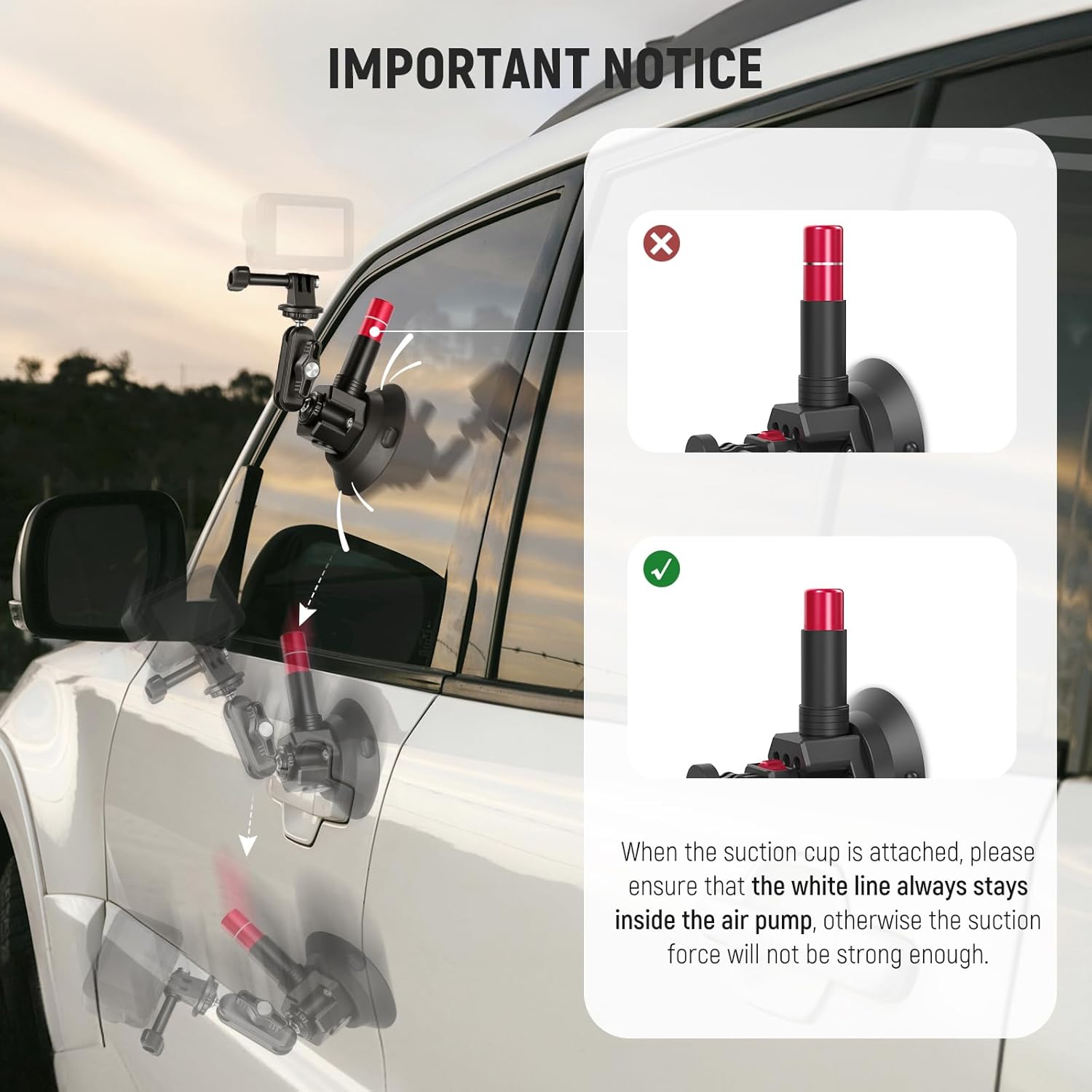 Thumbnail 2 de NEEWER CA065 Car Mount 74 mm Suction