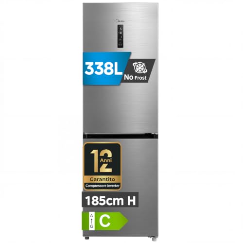 Detalle de Midea MERB345MGC46EU – Frigorifero combinato Total No Frost da 338 L