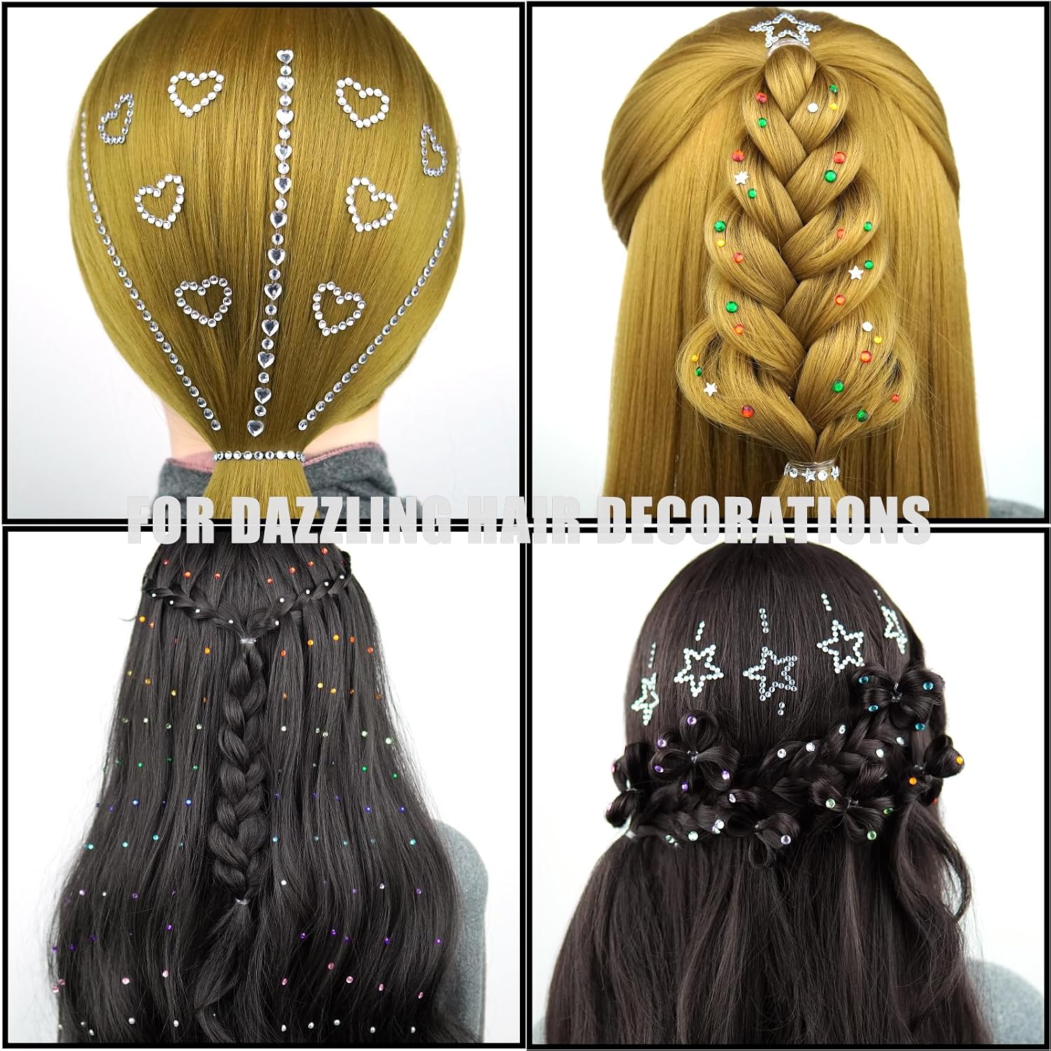 Detalle de Face Gem Stickers, 15 Colours