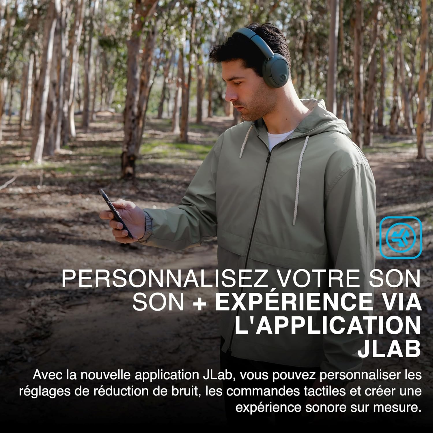 Detalle 1 de JLab JBuds LUX ANC Casque Bluetooth Anti Bruit