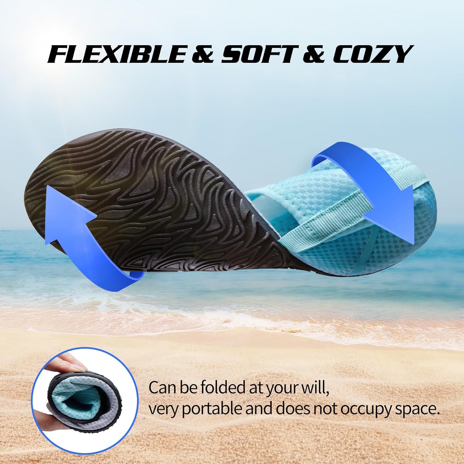 Thumbnail 3 de WateLves Swim Water Shoes Aqua Socks Barefoot for Sea Beach Swimming Shoes (Aqua socks-style)