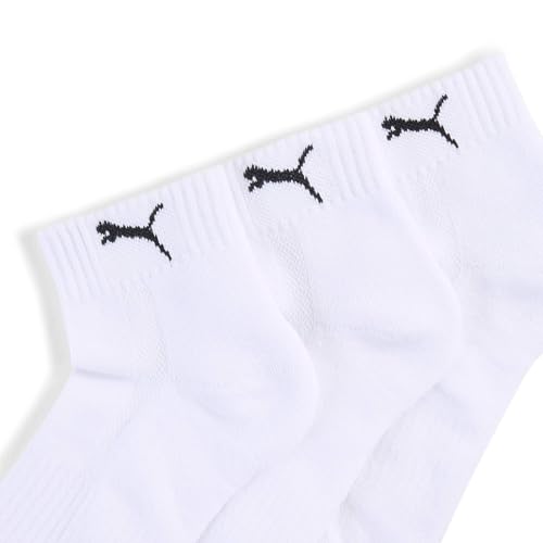 Detalle 2 de PUMA Mixte Quarter Cushioned en coton recyclé – chaussettes blanches pour taille 43-46 EU