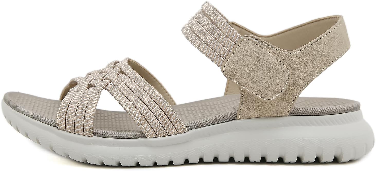 Thumbnail 3 de Meik Mangni Damen Sandalen – Wandersandalen mit rutschfester Sohle, Sommer Plateau