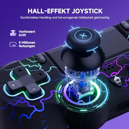 Thumbnail 1 de ECHTPower Wireless Controller für PS4/PC mit Hall‑Effekt‑Joystick