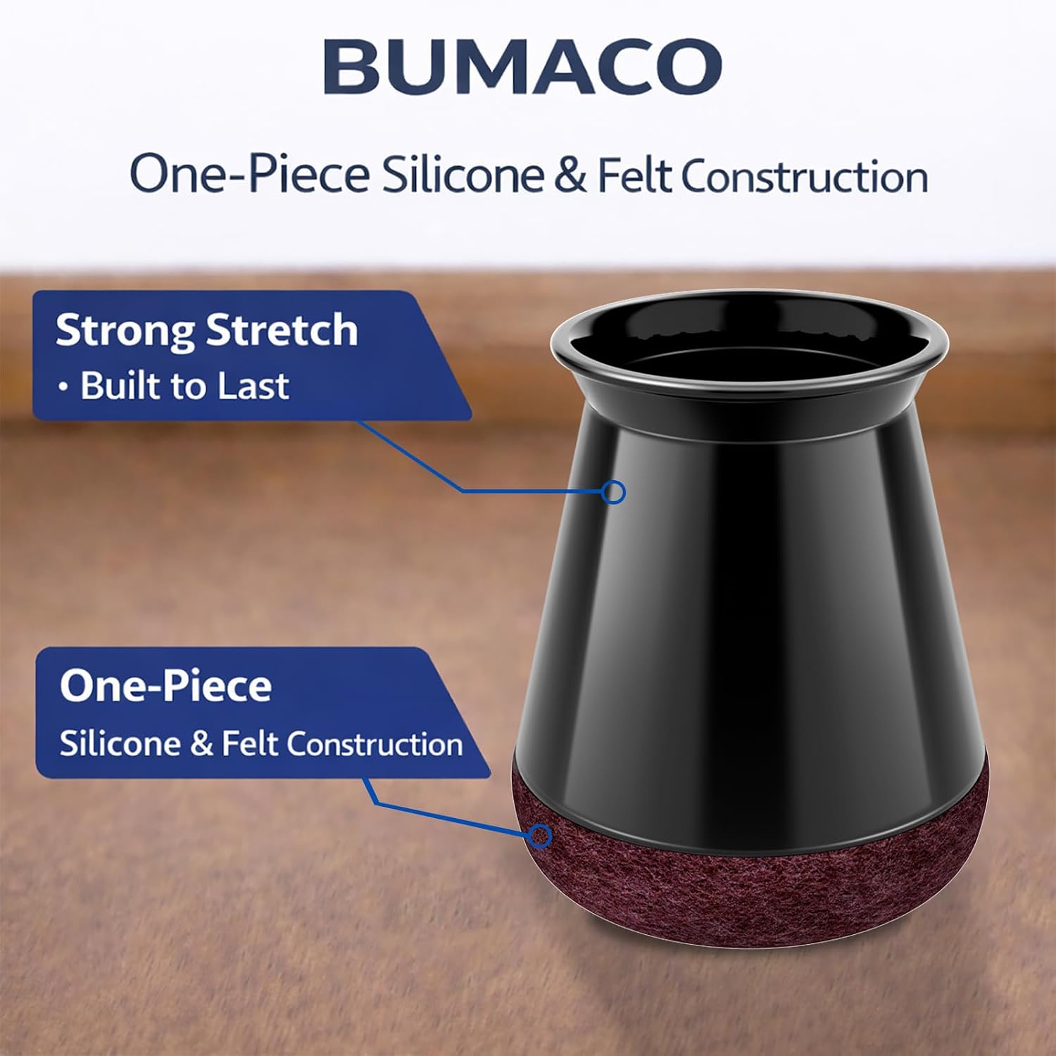 Thumbnail 6 de BUMACO Chair Leg Floor Protectors, 20-Pack