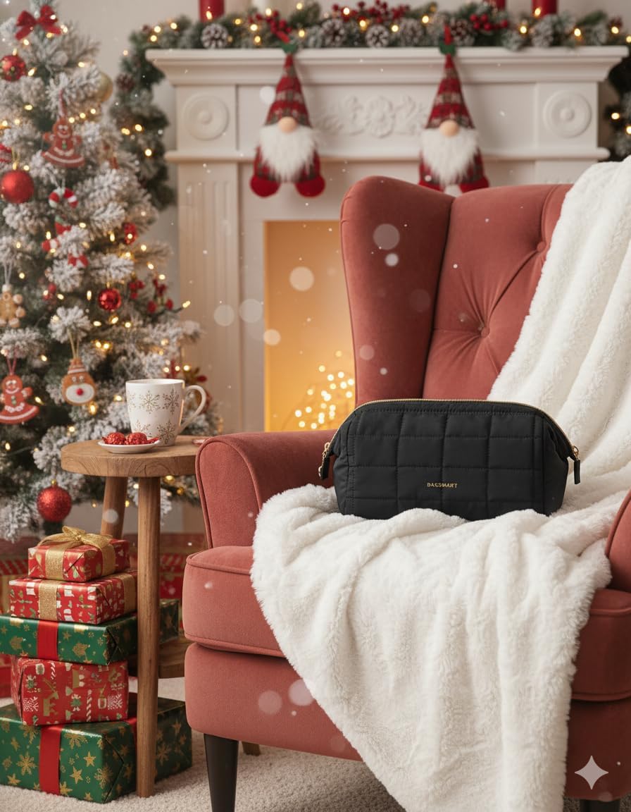 Detalle 2 de BAGSMART Makeup Bag Puffy Travel Organizer
