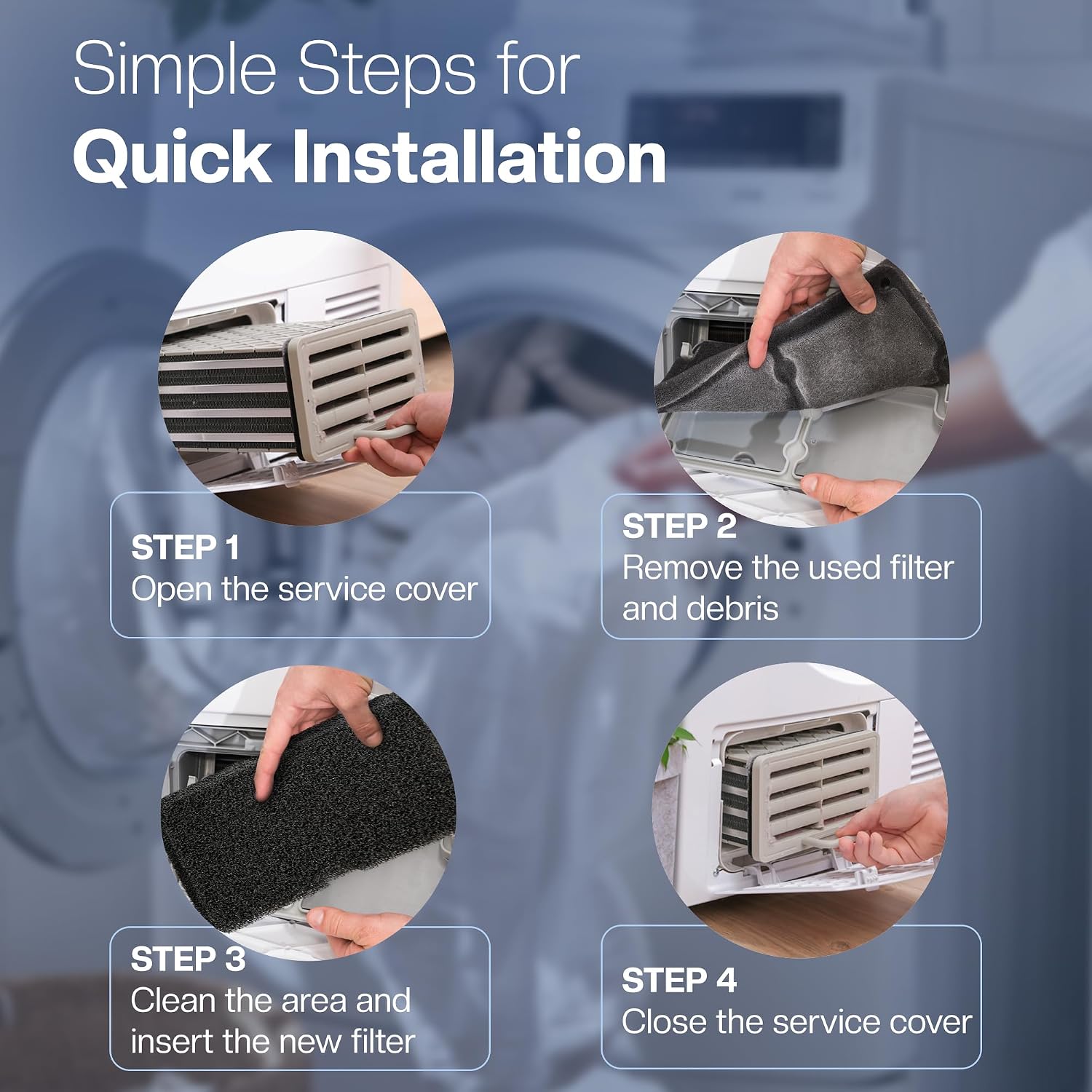 Detalle 1 de Filtros para Secadora Beko 2964840100 🌬️ Recambio Compatible