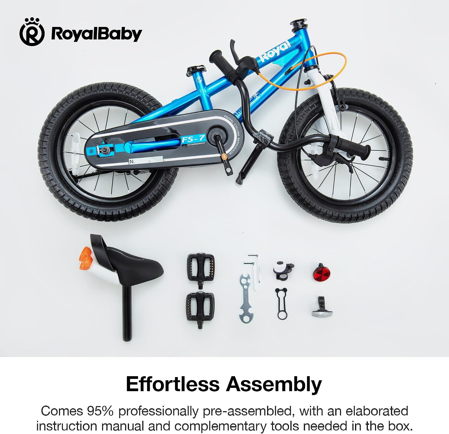 Detalle 2 de RoyalBaby Kids Bike EZ Balance to Pedal Dual Handbrake 12-20 Inch