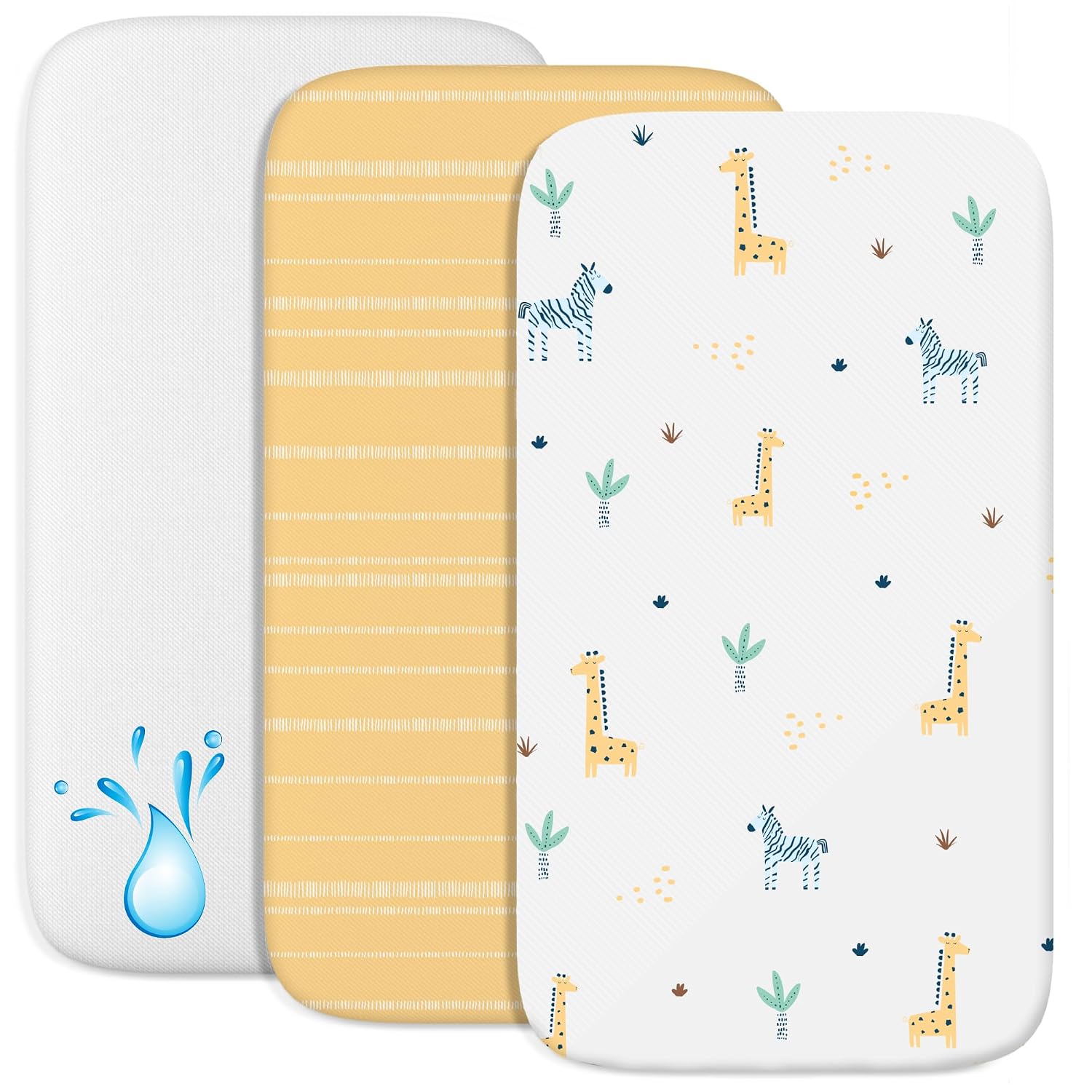 Spannbettlaken 55x90 cm 3er-Set Savanne
