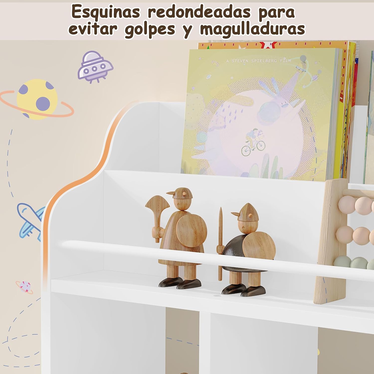 Thumbnail 4 de WOLTU Estantería Pared para Niños 60x20x57 cm