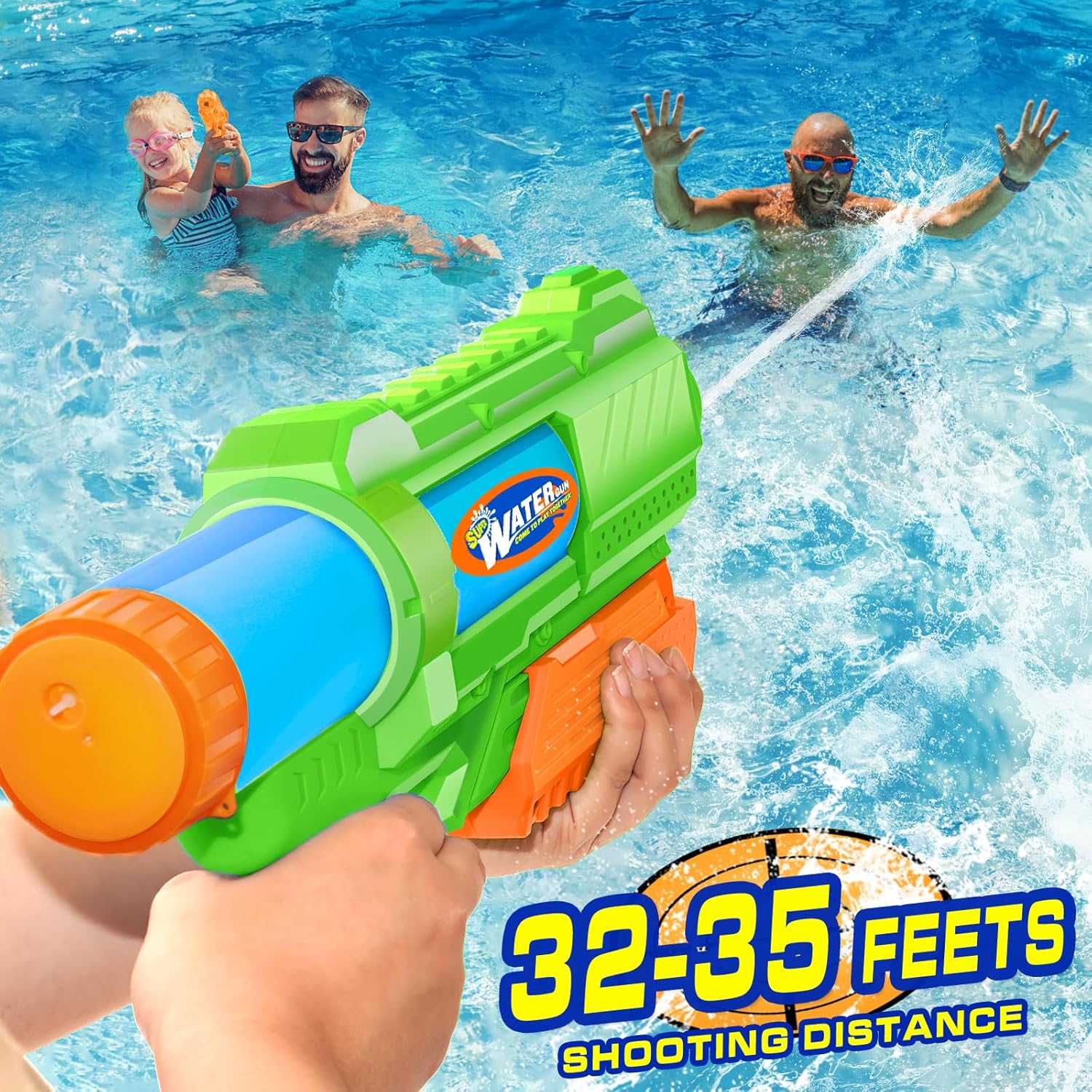 Thumbnail 4 de Super Water Gun for Kids Adults: 2 Pack 1200cc Soaker with Impressive Range