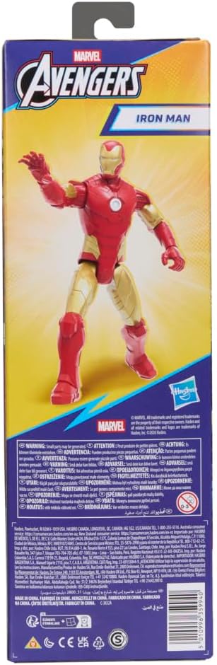Thumbnail 4 de AVENGERS Hasbro Marvel Titan Series Iron Man Action Figure – 29,2 cm e 11 snodi